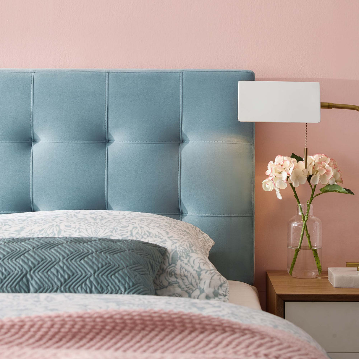 Lily Biscuit Tufted Performance Velvet Queen Headboard by Modway