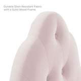 Sovereign Diamond Tufted Performance Velvet Twin Headboard by Modway