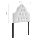 Sovereign Diamond Tufted Performance Velvet Twin Headboard by Modway