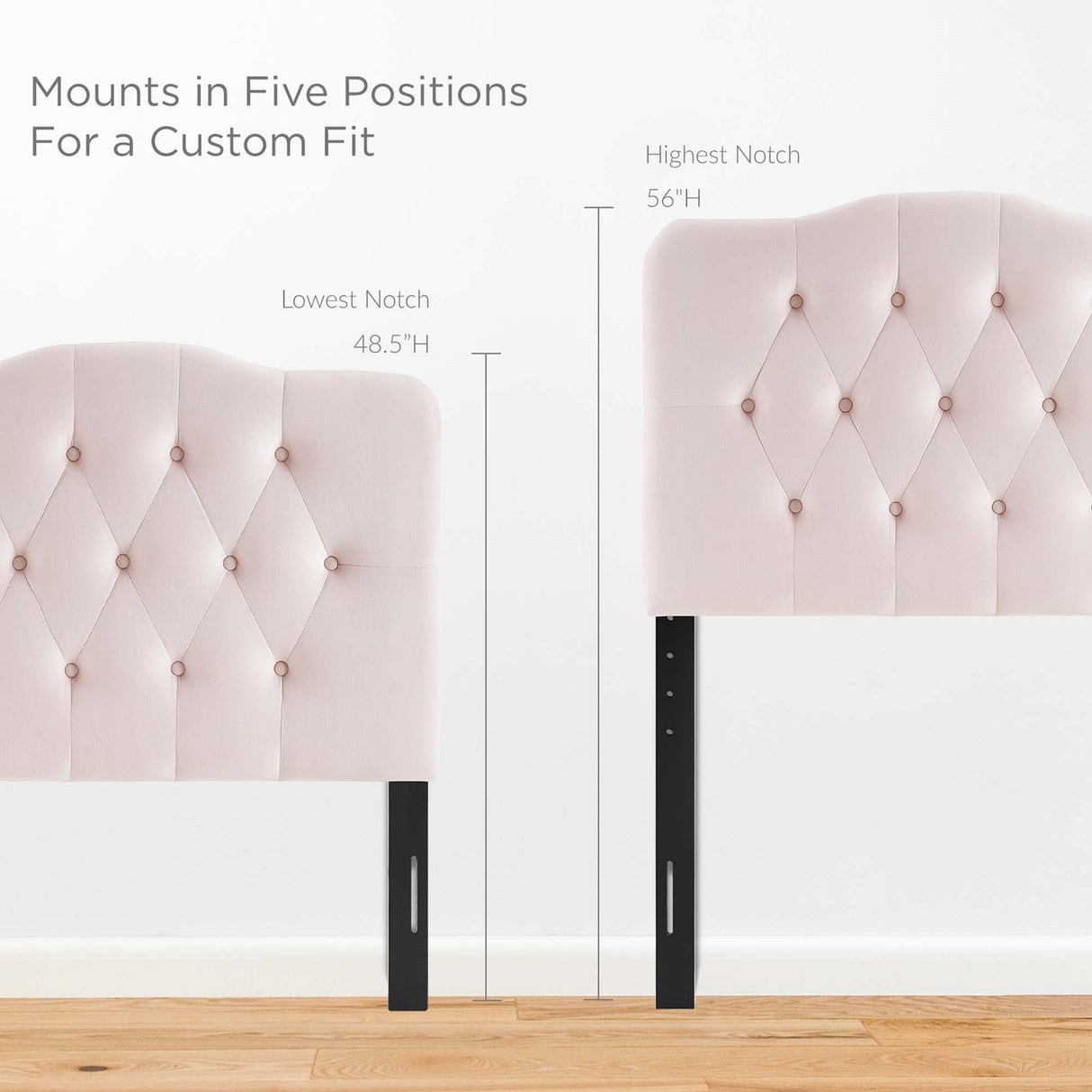 Annabel Diamond Tufted Performance Velvet Twin Headboard by Modway