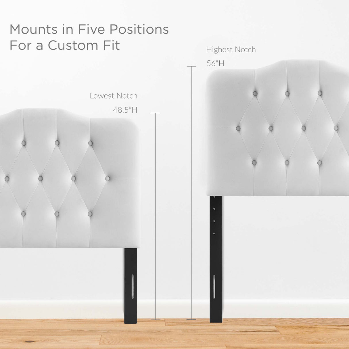 Annabel Diamond Tufted Performance Velvet Twin Headboard by Modway