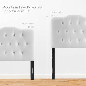 Annabel Diamond Tufted Performance Velvet Twin Headboard by Modway