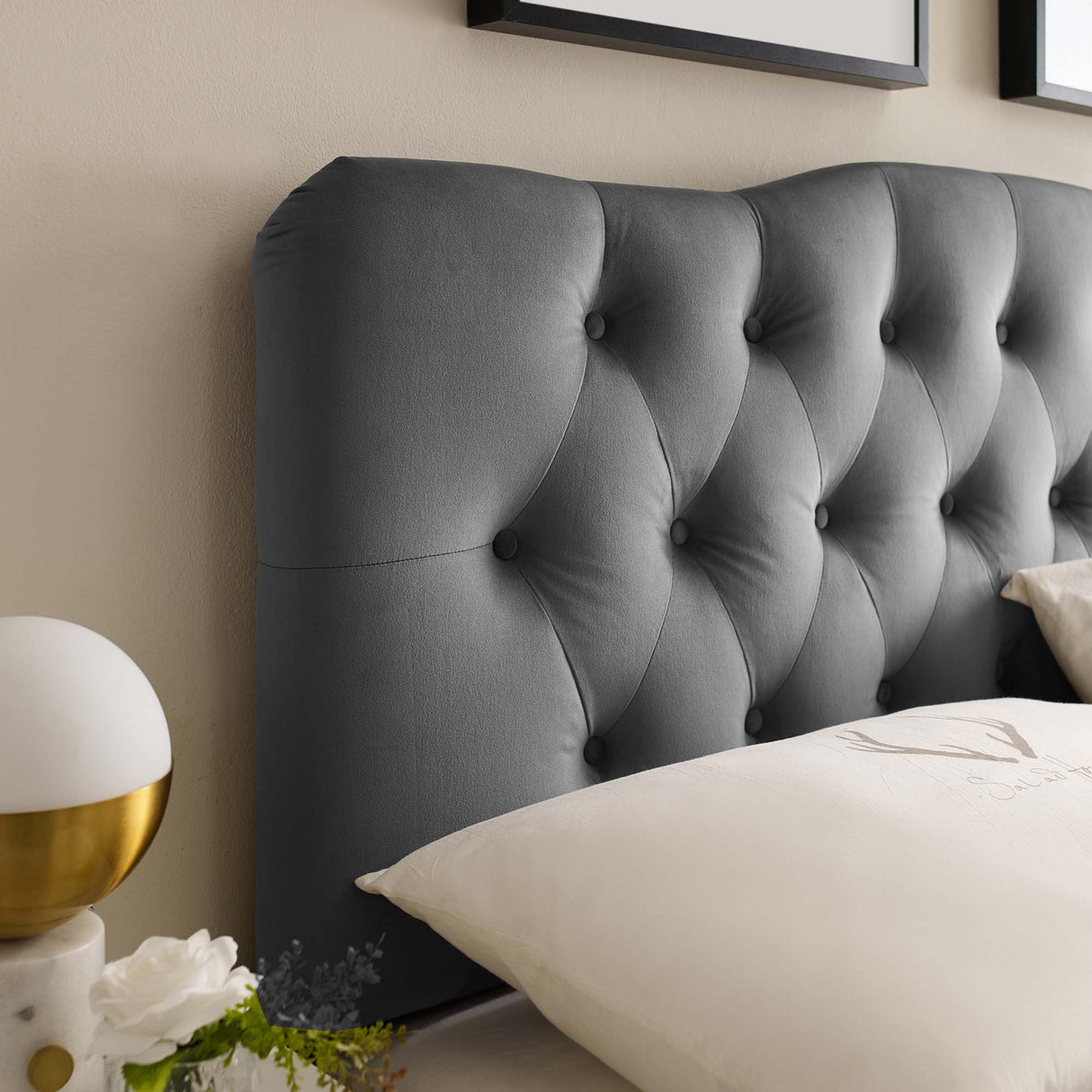 Annabel Diamond Tufted Performance Velvet King Headboard by Modway