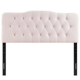 Annabel Diamond Tufted Performance Velvet Queen Headboard