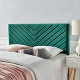 Alyson Angular Channel Tufted Performance Velvet Full / Queen Headboard by Modway