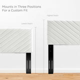 Alyson Angular Channel Tufted Performance Velvet Full / Queen Headboard by Modway