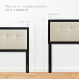 Draper Tufted Fabric and Wood Queen Headboard by Modway