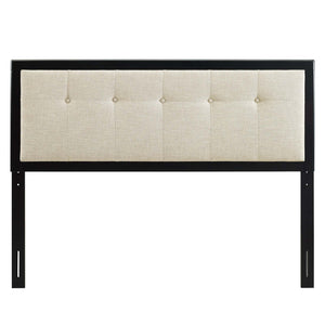Draper Tufted Fabric and Wood King Headboard by Modway