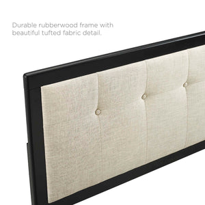 Draper Tufted Fabric and Wood King Headboard by Modway