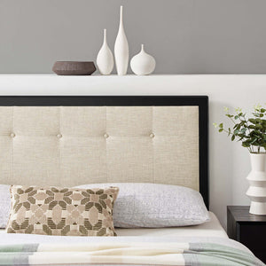 Draper Tufted Fabric and Wood King Headboard by Modway