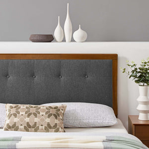 Draper Tufted Fabric and Wood King Headboard by Modway