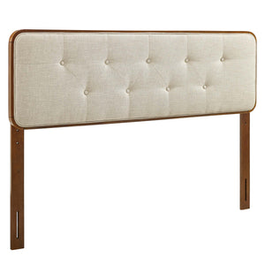 Collins Tufted Fabric and Wood Twin Headboard by Modway