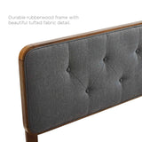Collins Tufted Fabric and Wood Twin Headboard by Modway