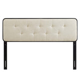 Collins Tufted Fabric and Wood Full Headboard by Modway