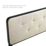 Collins Tufted Fabric and Wood Full Headboard by Modway