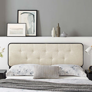 Collins Tufted Fabric and Wood Queen Headboard by Modway