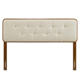 Collins Tufted Fabric and Wood Queen Headboard by Modway