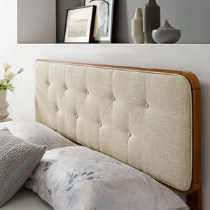 Collins Tufted Fabric and Wood Queen Headboard by Modway
