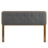 Collins Tufted Fabric and Wood Queen Headboard by Modway
