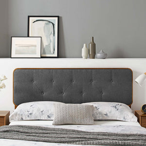 Collins Tufted Fabric and Wood Queen Headboard by Modway