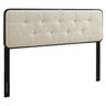 Collins Tufted Fabric and Wood King Headboard by Modway