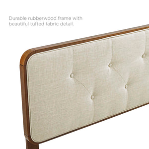 Collins Tufted Fabric and Wood King Headboard by Modway