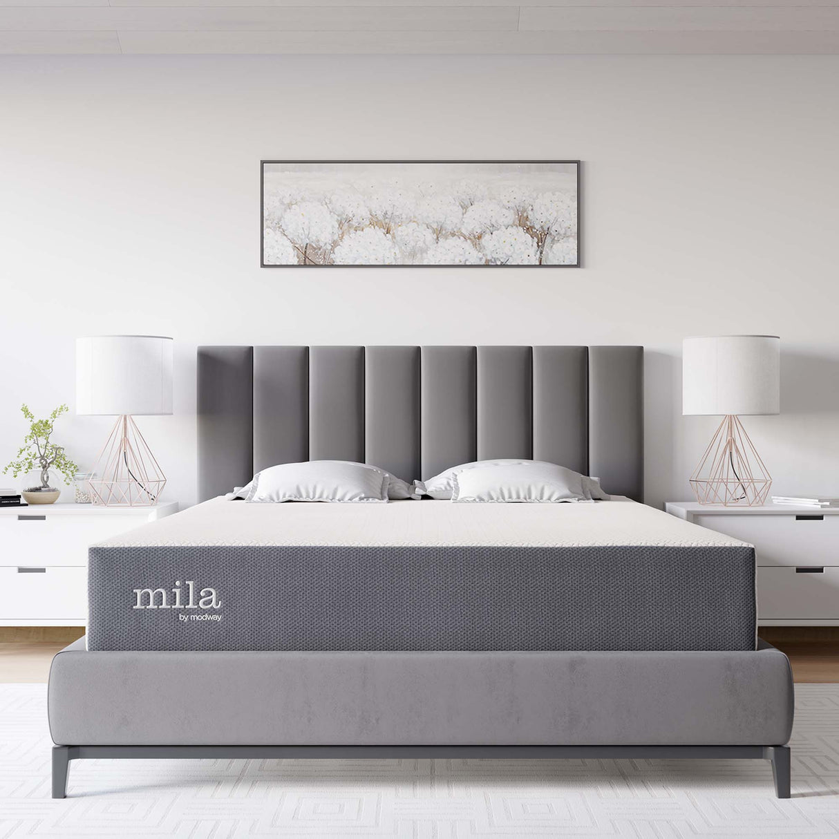 Mila 10" King Memory Foam Mattress by Modway