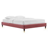 Harlow Performance Velvet Queen Platform Bed Frame by Modway