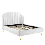 Lana Performance Velvet Queen Wingback Platform Bed by Modway