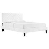 Roxanne Performance Velvet Queen Platform Bed by Modway