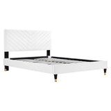 Roxanne Performance Velvet Queen Platform Bed by Modway