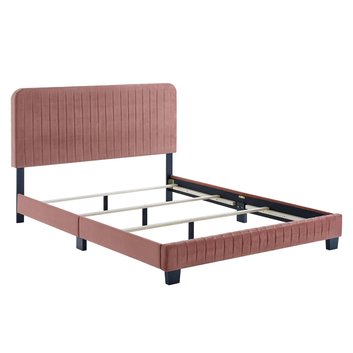 Celine Channel Tufted Performance Velvet Twin Bed by Modway
