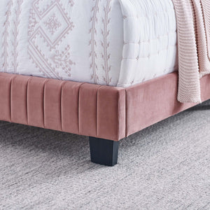 Celine Channel Tufted Performance Velvet Twin Bed by Modway