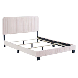 Celine Channel Tufted Performance Velvet Twin Bed by Modway
