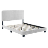 Celine Channel Tufted Performance Velvet Twin Platform Bed by Modway