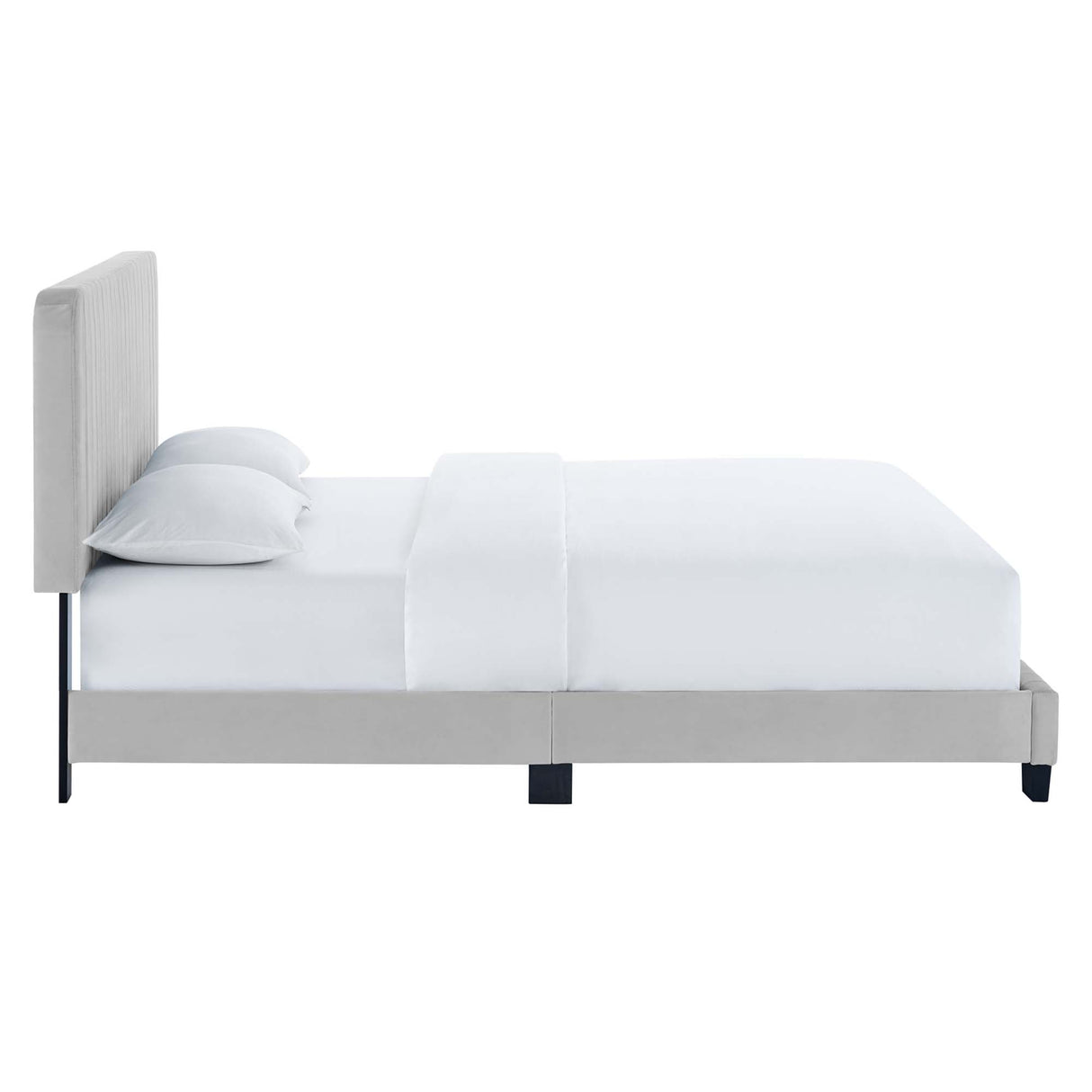 Celine Channel Tufted Performance Velvet Twin Platform Bed by Modway