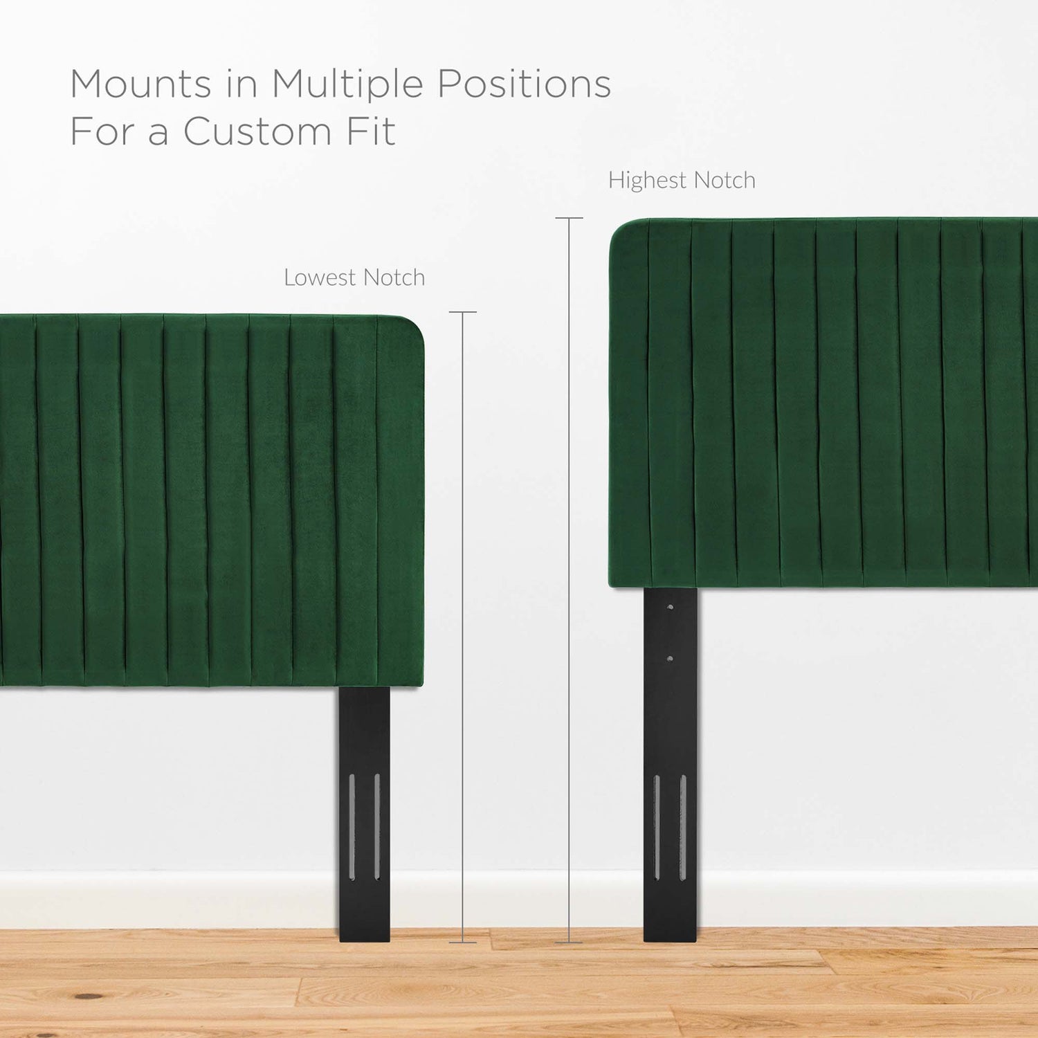 Milenna Channel Tufted Performance Velvet Headboard - Full/Queen ...