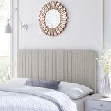 Milenna Channel Tufted Upholstered Fabric Full/Queen Headboard by Modway
