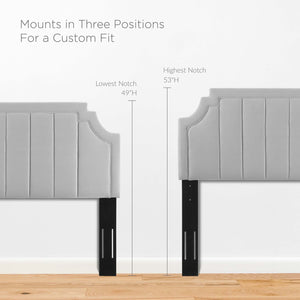 Alyona Channel Tufted Performance Velvet Twin Headboard by Modway