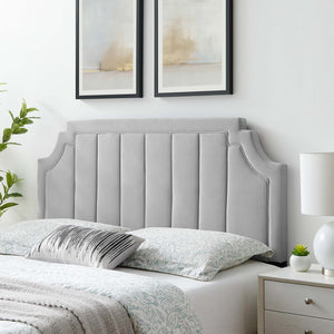 Alyona Channel Tufted Performance Velvet Twin Headboard by Modway