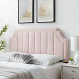 Alyona Channel Tufted Performance Velvet Twin Headboard by Modway