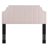Alyona Channel Tufted Performance Velvet Twin Headboard by Modway