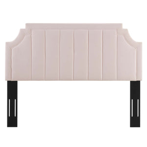 Alyona Channel Tufted Performance Velvet Twin Headboard by Modway