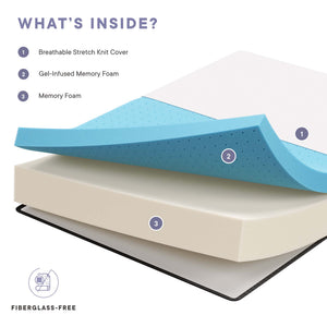 Aveline 12" Memory Foam King Mattress by Modway