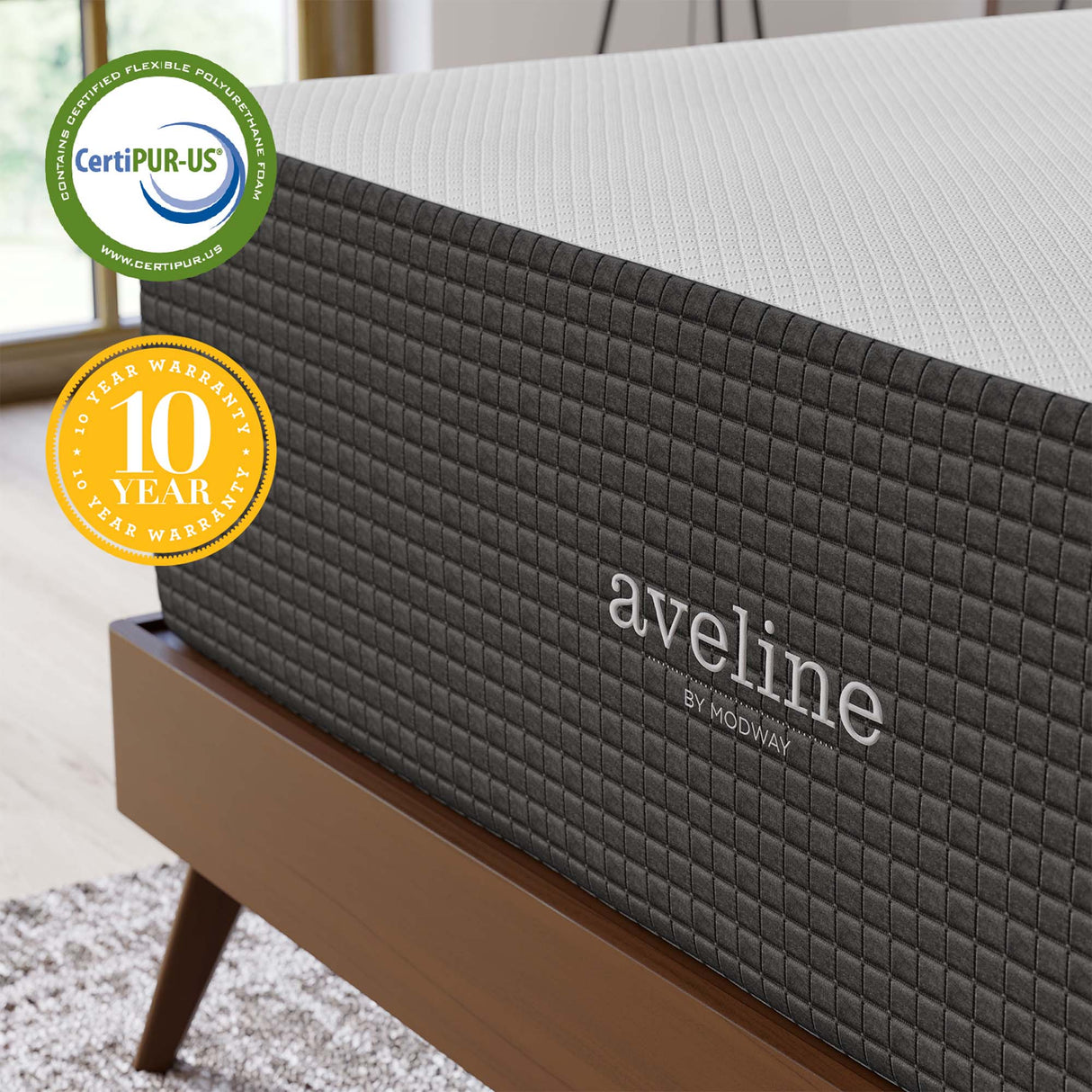 Aveline 16" Memory Foam Queen Mattress by Modway