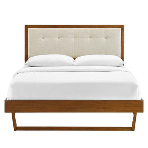 Willow Wood Full Platform Bed With Angular Frame by Modway