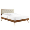 Bridgette Wood King Platform Bed with Splayed Legs by Modway
