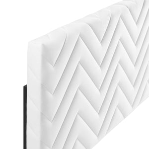 Mercy Chevron Tufted Performance Velvet Twin Headboard by Modway