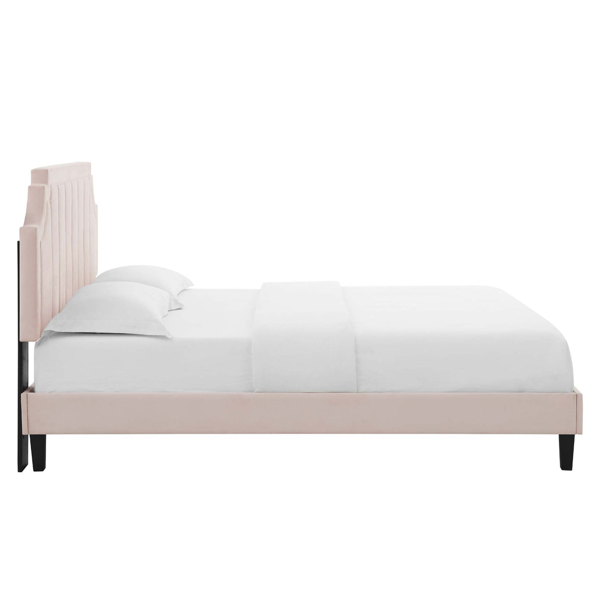 Sienna Performance Velvet Queen Platform Bed by Modway