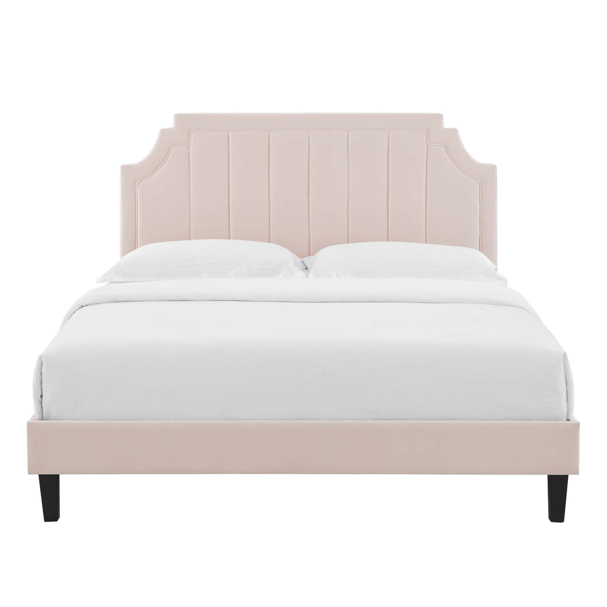 Sienna Performance Velvet Queen Platform Bed by Modway